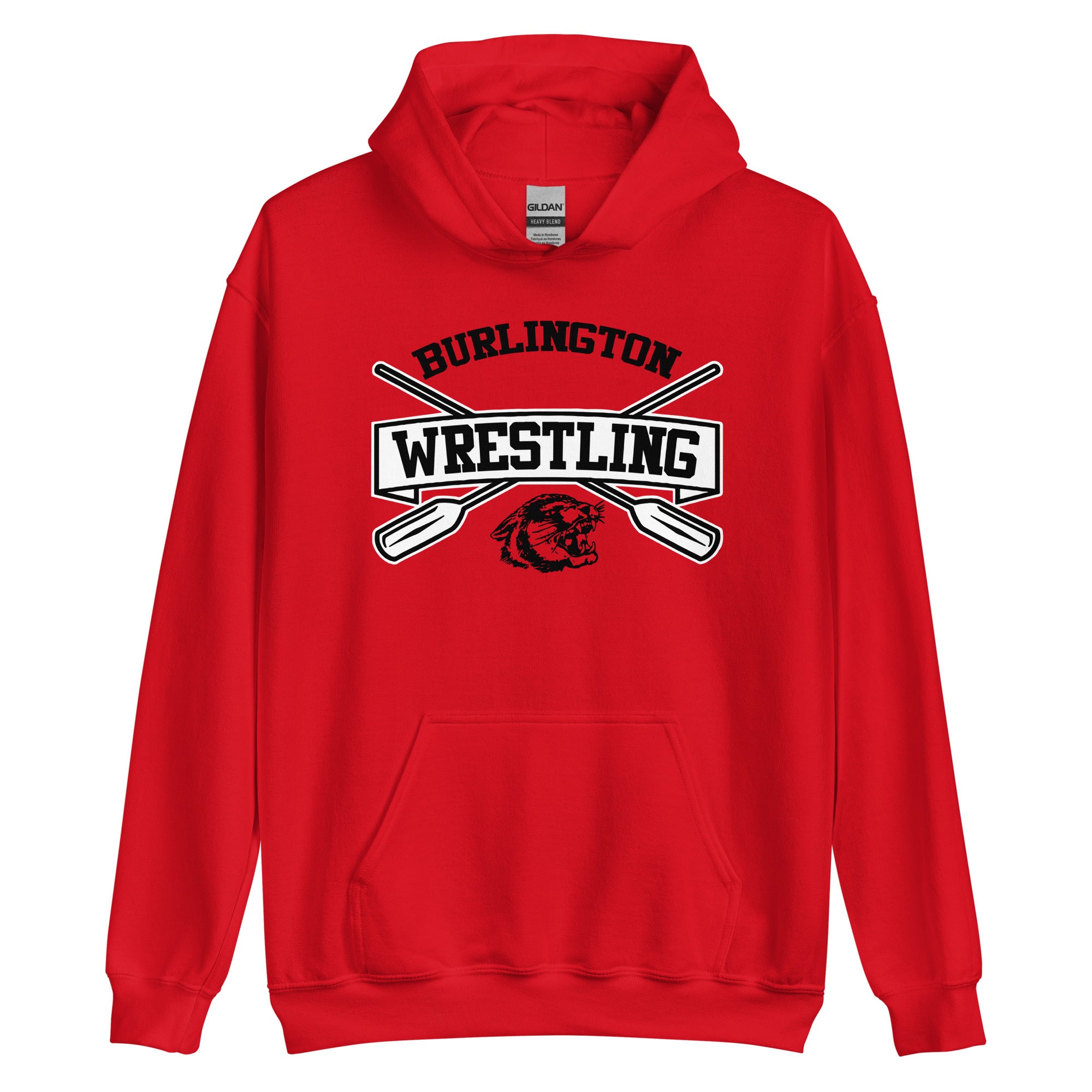 Burlington HS Wrestling Row The Boat (Front Only) Unisex Hoodie