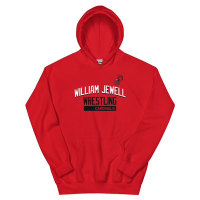 William Jewell Wrestling Red Unisex Heavy Blend Hoodie