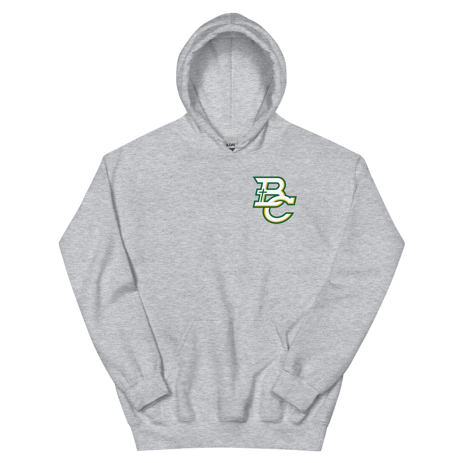 Bishop Carroll Wrestling (with back print) Grey Unisex Hoodie