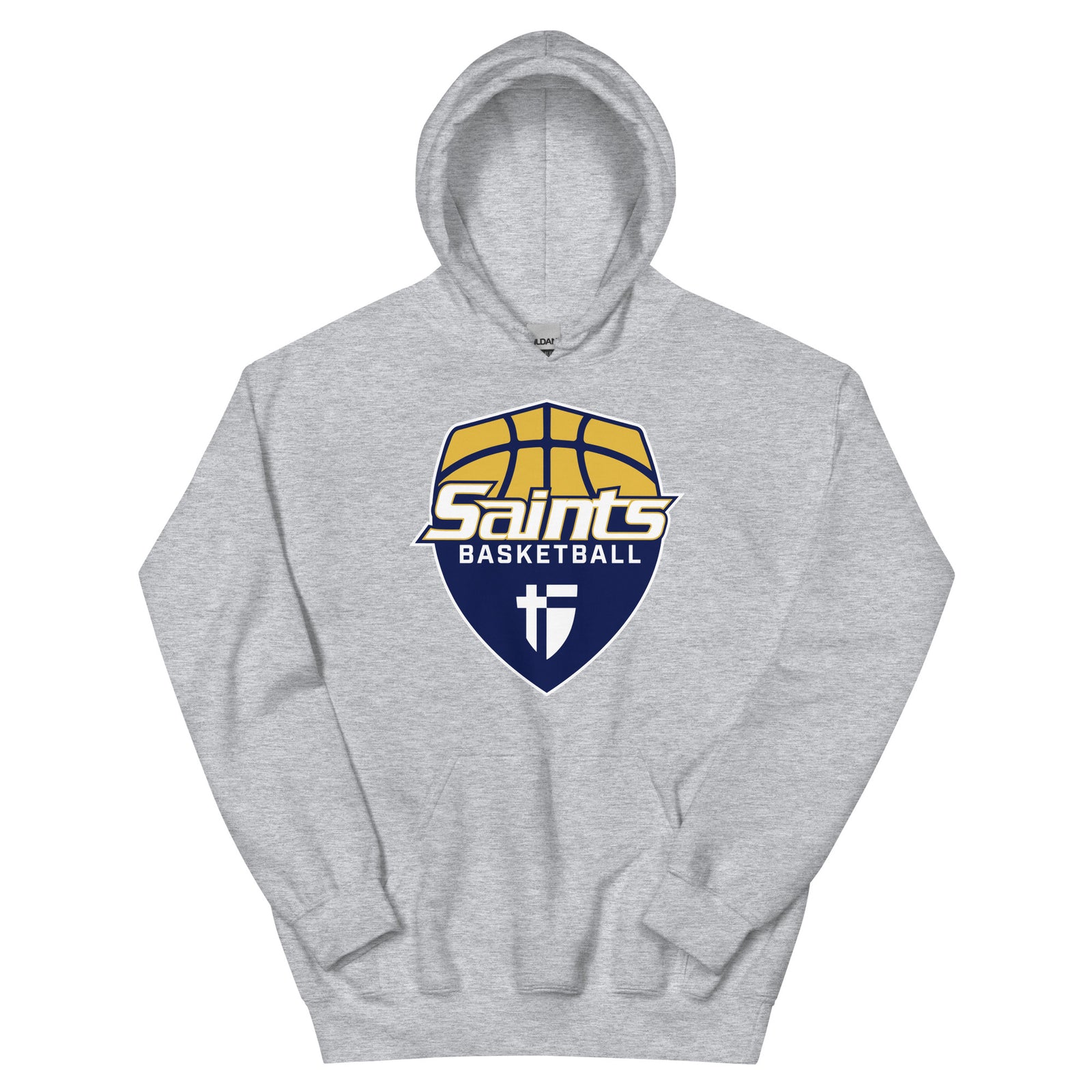 Saints Basketball Grey Unisex Hoodie