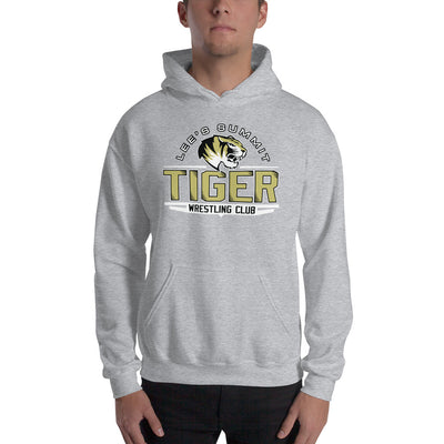 Lees Summit Tiger Wrestling Club Grey Unisex Heavy Blend Hoodie