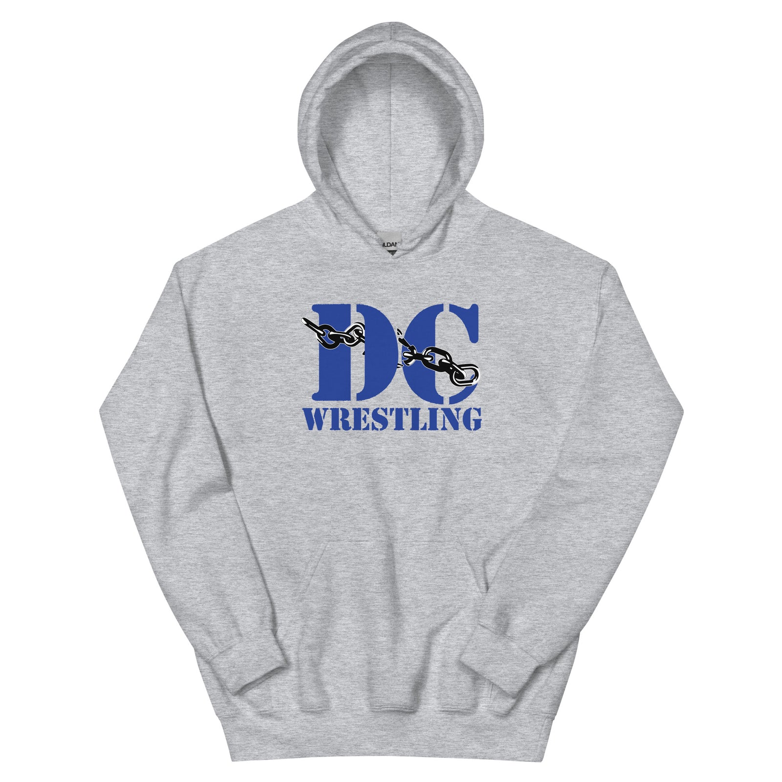 Dove Creek Wrestling Grey  Unisex Heavy Blend Hoodie