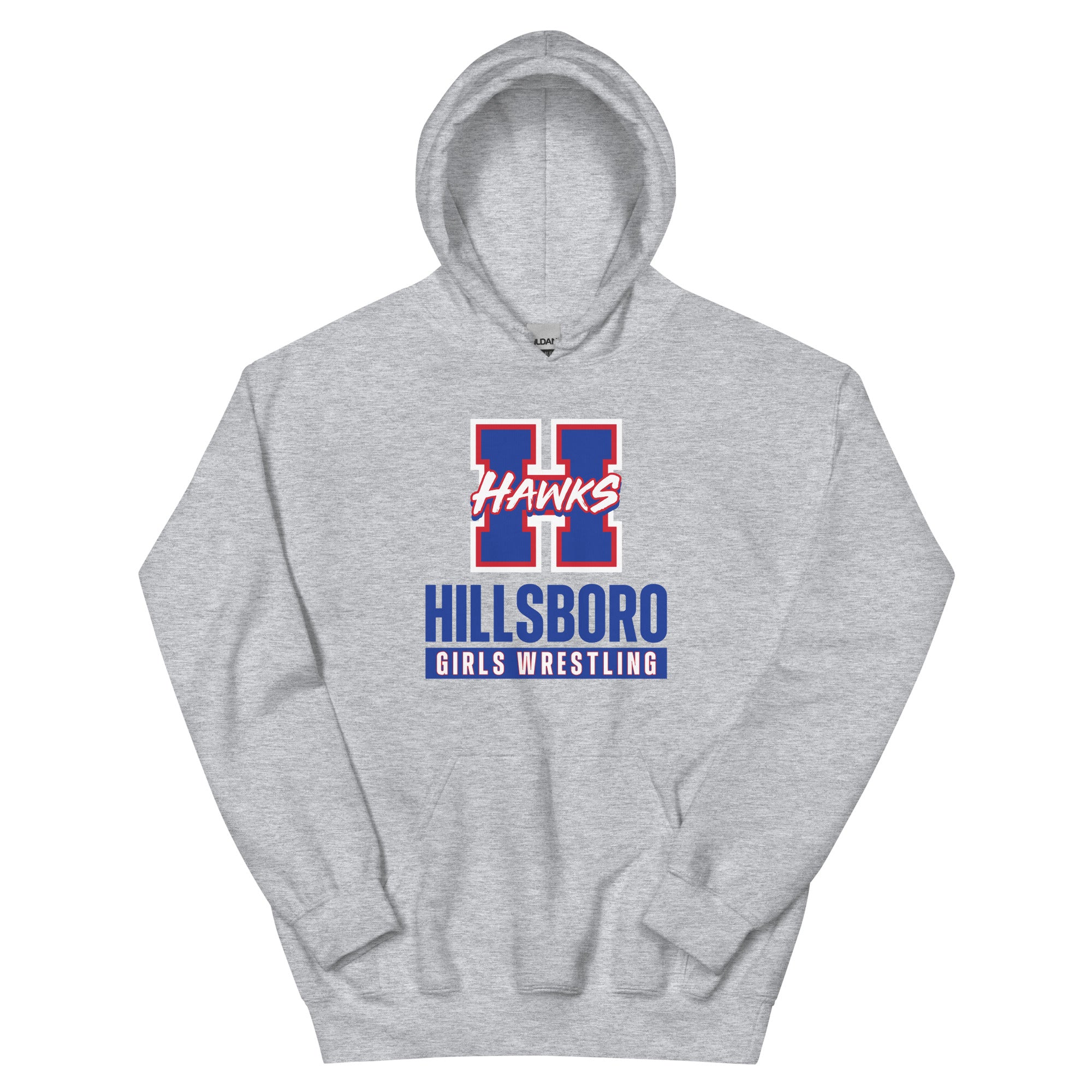 Hillsboro High School  Girls Wrestling Unisex Heavy Blend Hoodie