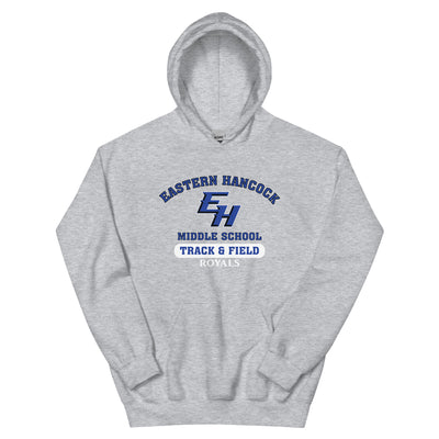 Eastern Hancock MS Track Royals Unisex Heavy Blend Hoodie