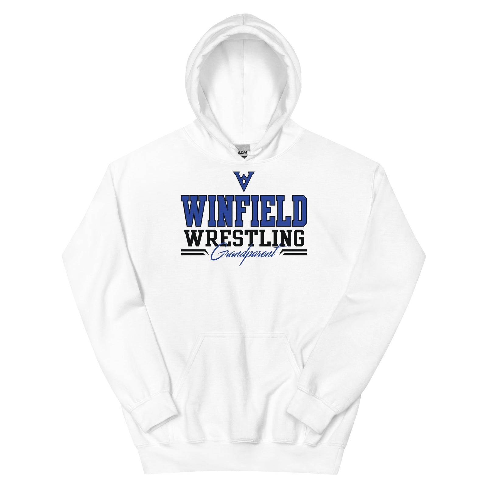 Winfield Wrestling Grandparent White Unisex Hoodie