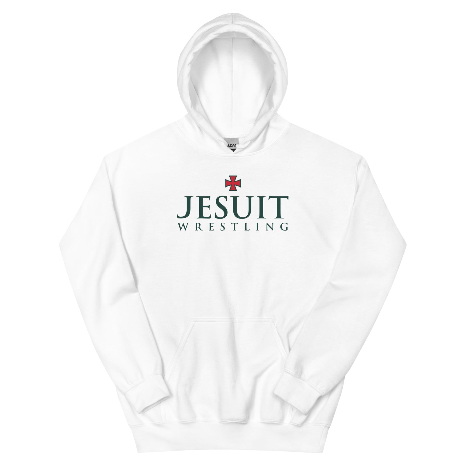 Strake Jesuit Wrestling White Unisex Heavy Blend Hoodie