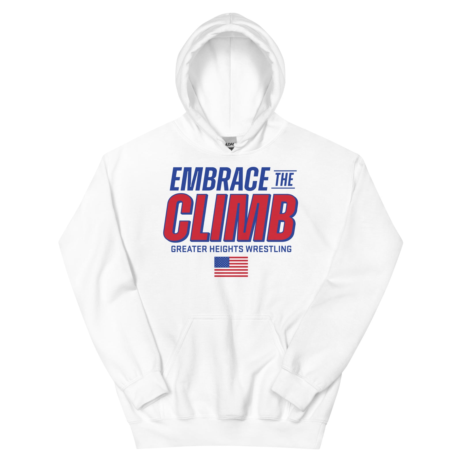 Greater Heights Wrestling Embrace the Climb 3 Unisex Heavy Blend Hoodie
