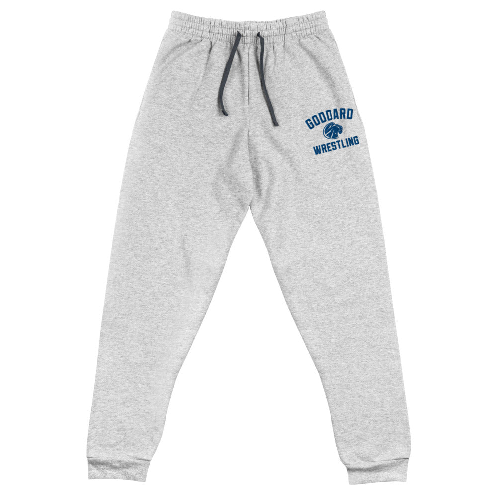 Goddard HS Wrestling Joggers - Grey (Embroidered)