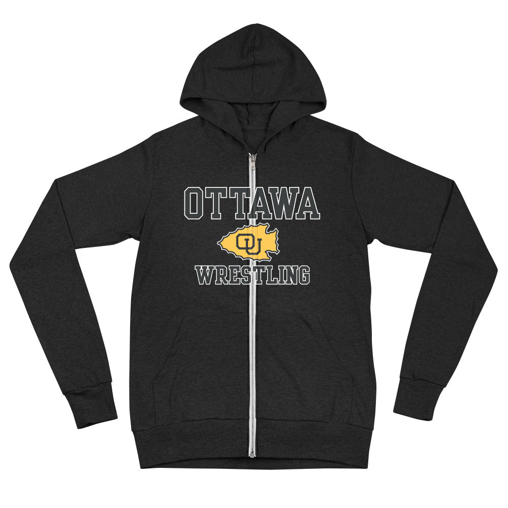 Ottawa Wrestling Unisex zip hoodie
