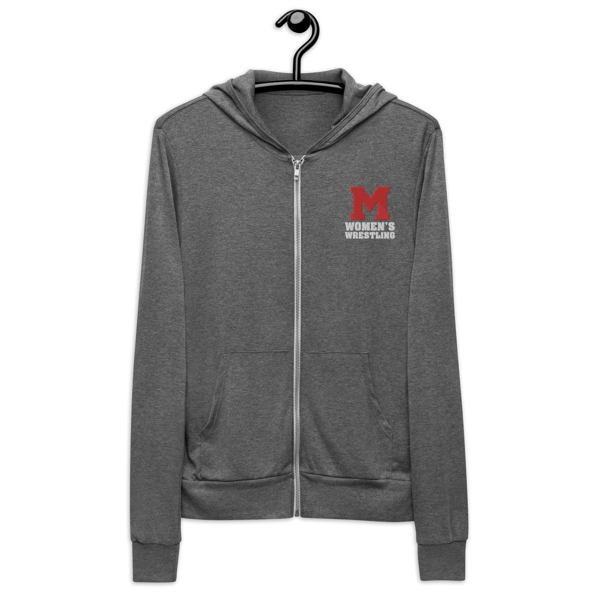 M Women's Wrestling Unisex zip hoodie