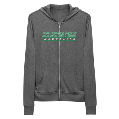 De Soto Kids Wrestling Unisex Lightweight Zip Hoodie