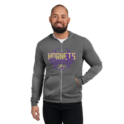 North Kansas City Baseball Hornets Unisex Lightweight Zip Hoodie