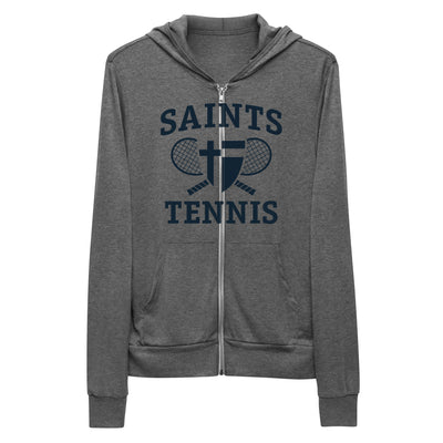 Saint Thomas Aquinas Tennis Unisex Lightweight Zip Hoodie