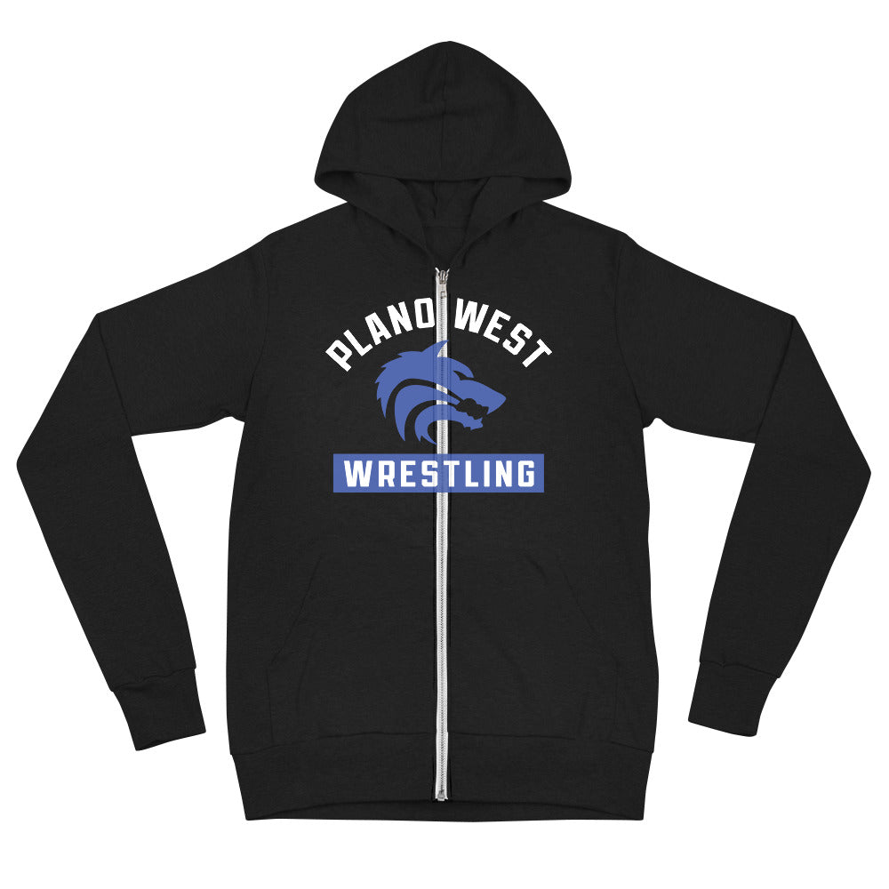 Plano West Wrestling Unisex Zip Hoodie