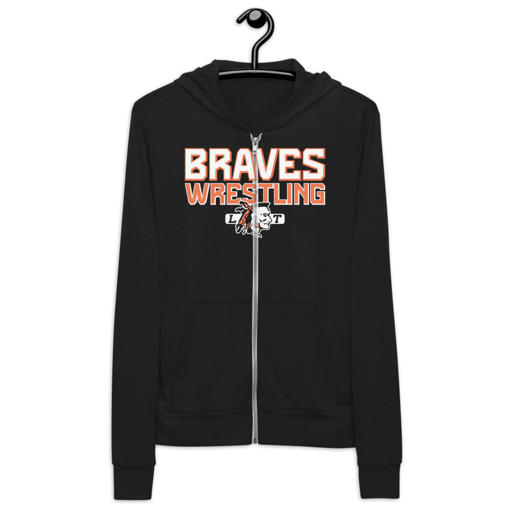 Braves Wrestling Unisex Zip Hoodie