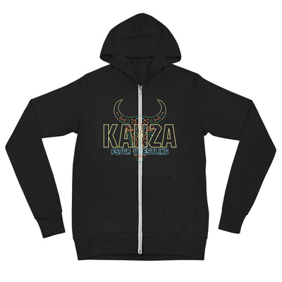 Kanza (Front+Back) Unisex zip hoodie