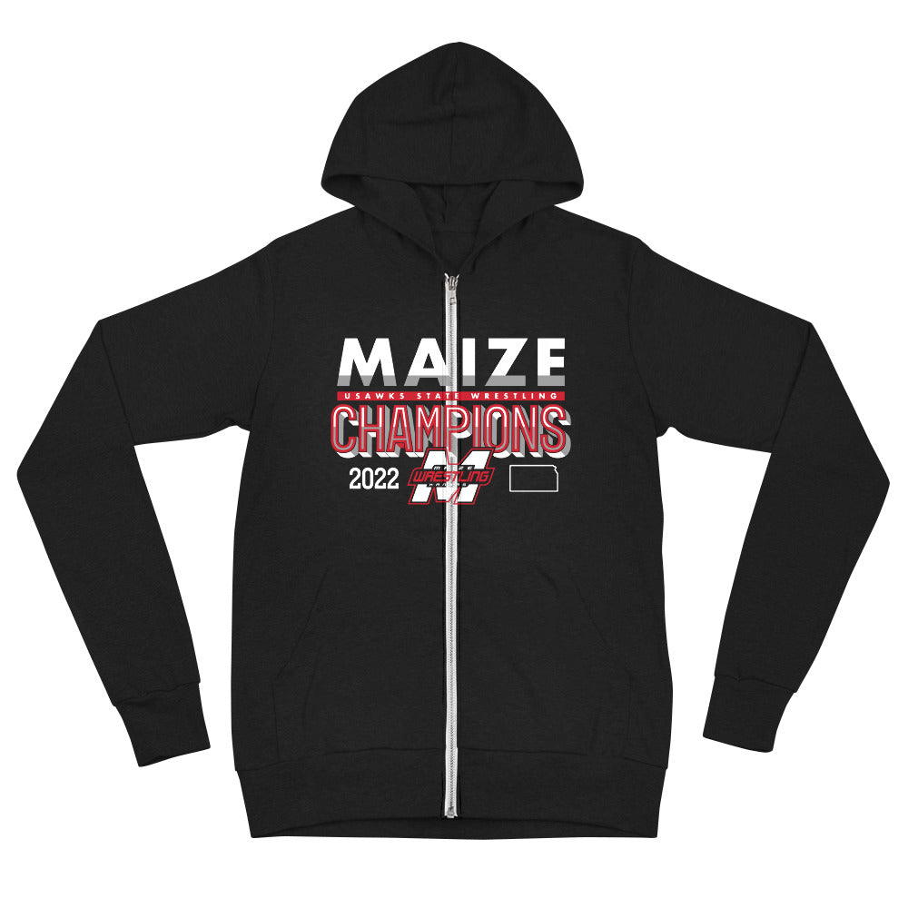 Maize FRONT ONLY Unisex zip hoodie