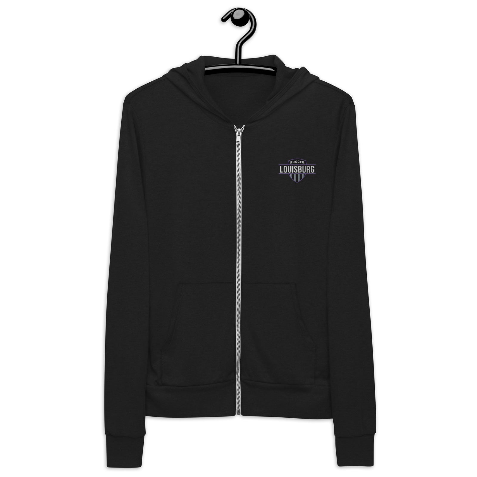 Louisburg High School Soccer Unisex zip hoodie