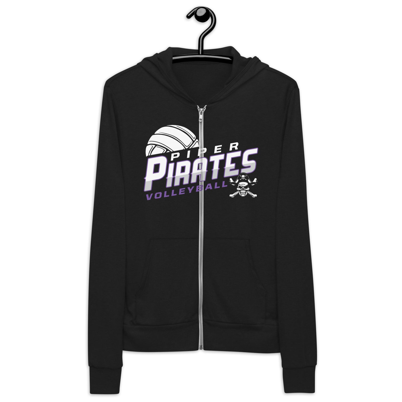 Piper Volleyball Unisex zip hoodie