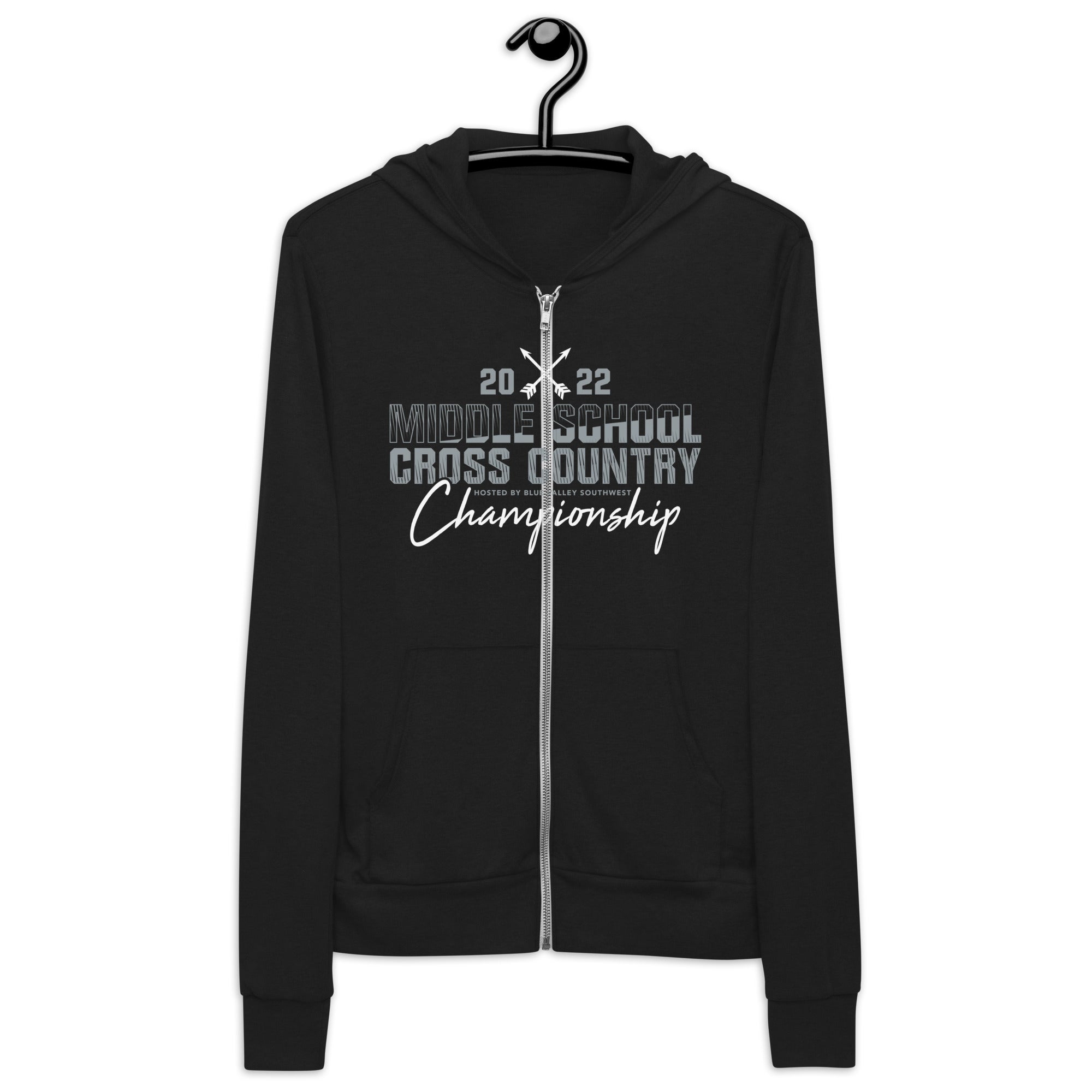'22 Middle School XC Championship Unisex zip hoodie
