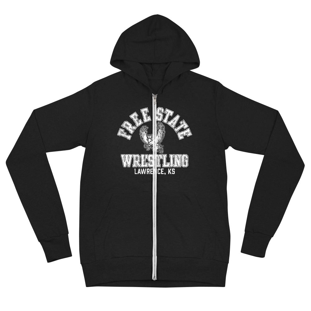 Lawrence Free State Wrestling Free State Unisex Lightweight Zip Hoodie