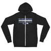 Olathe Northwest Wrestling Stripe Unisex Lightweight Zip Hoodie