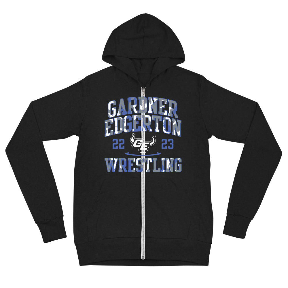 22/23 Gardner Edgerton Wrestling Unisex zip hoodie