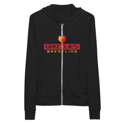 Labette County Wrestling Grizzlies Unisex Lightweight Zip Hoodie