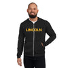 Lincoln Prep Booster Club Black Unisex Lightweight Zip Hoodie