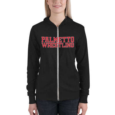 Palmetto Wrestling  Stripes Unisex Lightweight Zip Hoodie