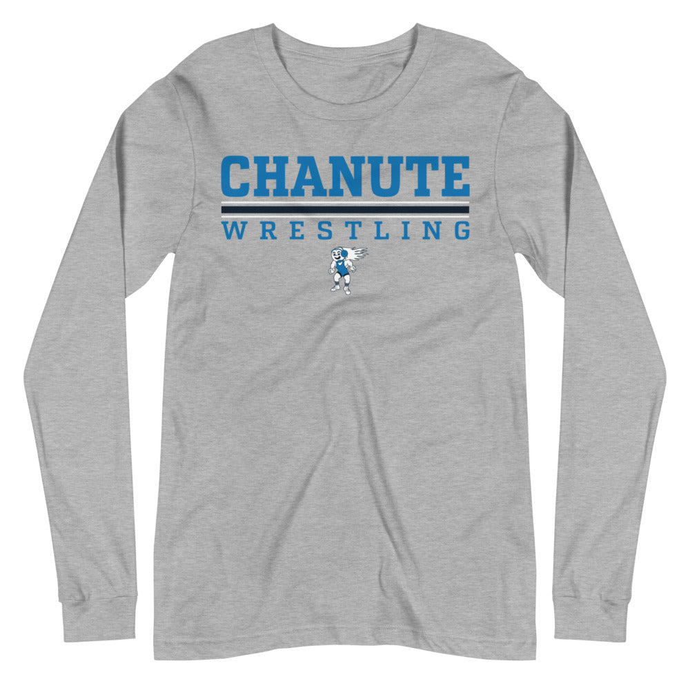 Chanute HS Wrestling Super Soft Long Sleeve Tee