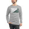 Twelve Bridges Wrestling Grey Unisex Long Sleeve Tee