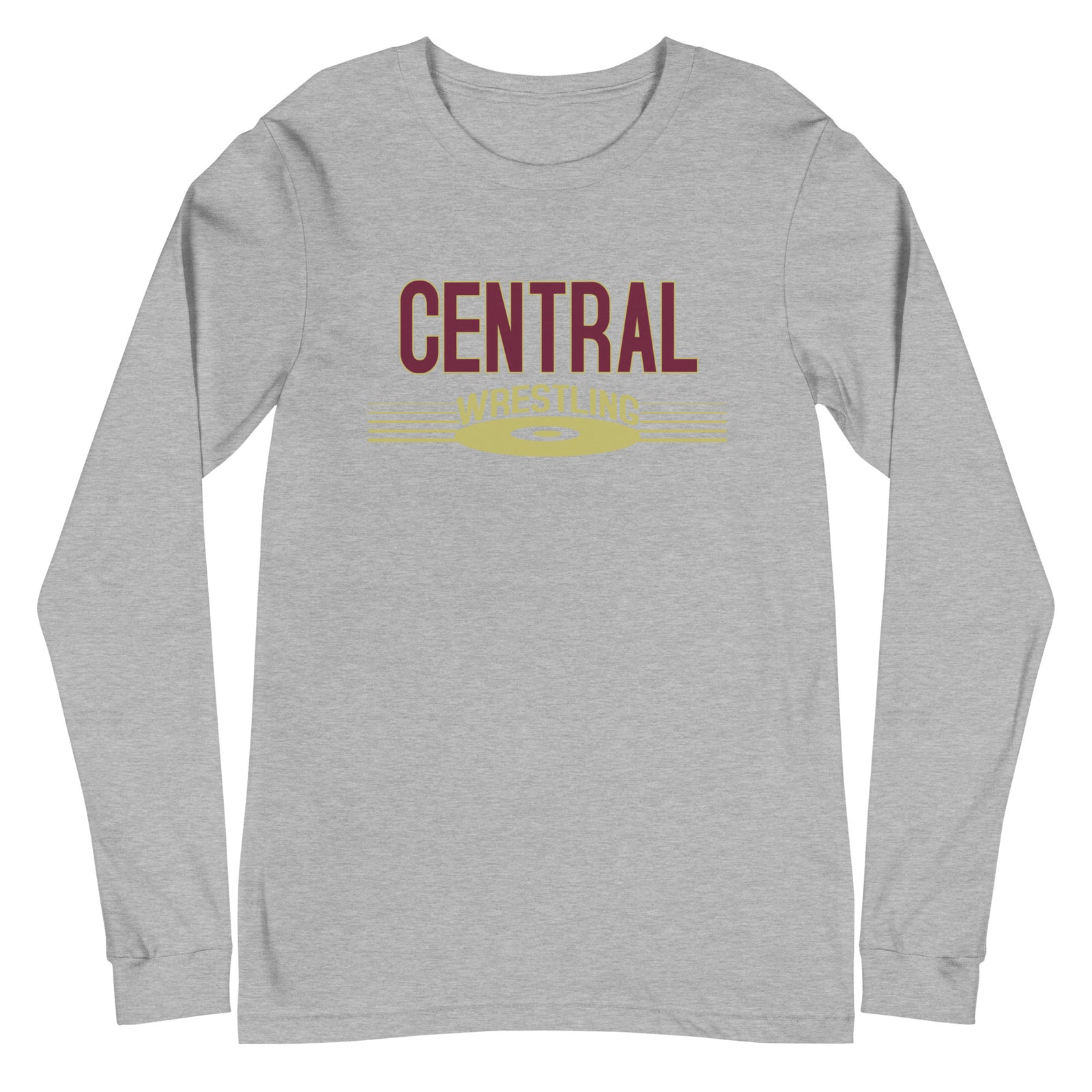 Keller Central Wrestling Athletic Heather Unisex Long Sleeve Tee