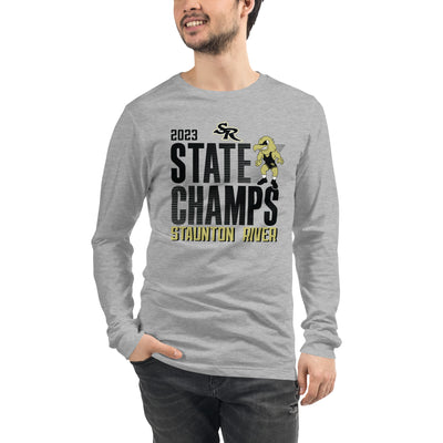 Staunton River State Champs  Grey Unisex Long Sleeve Tee