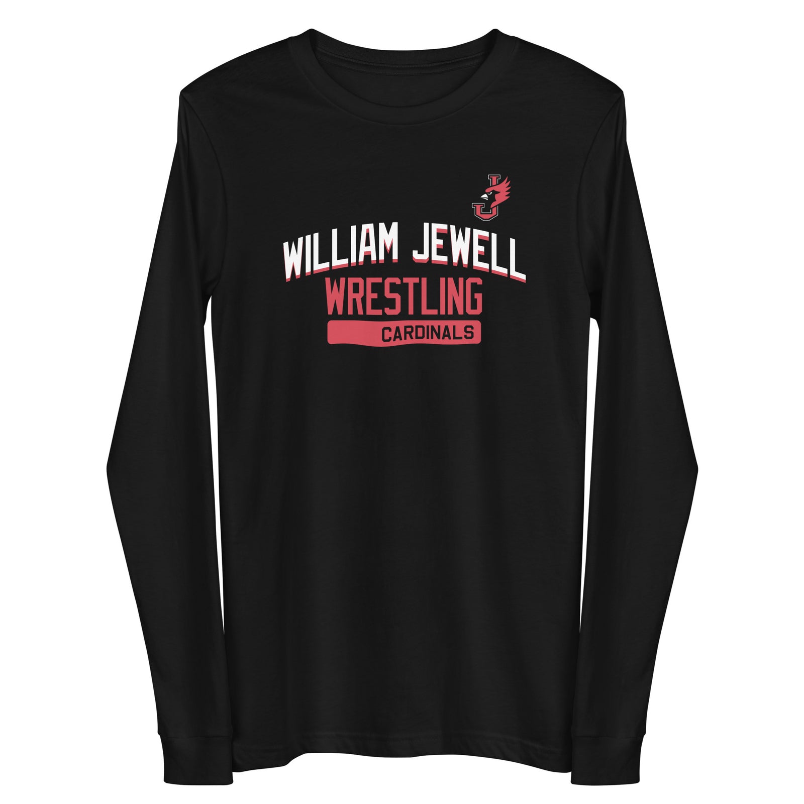 William Jewell Wrestling Black Unisex Long Sleeve Tee