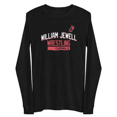 William Jewell Wrestling Black Unisex Long Sleeve Tee
