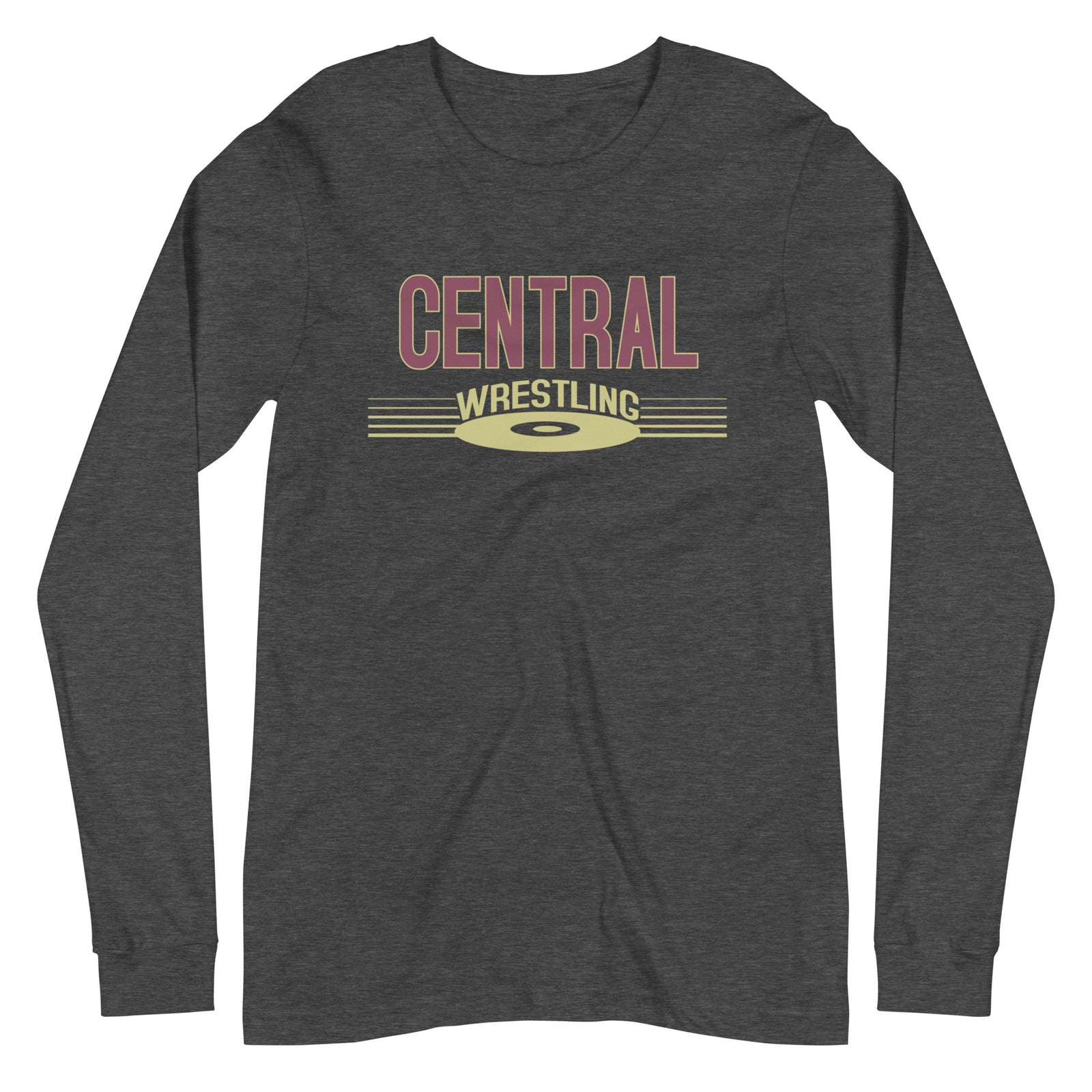 Keller Central Wrestling Dark Grey Heather Unisex Long Sleeve Tee
