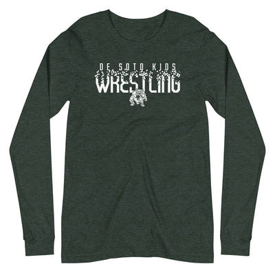 De Soto Kids Wrestling Forest Unisex Long Sleeve Tee