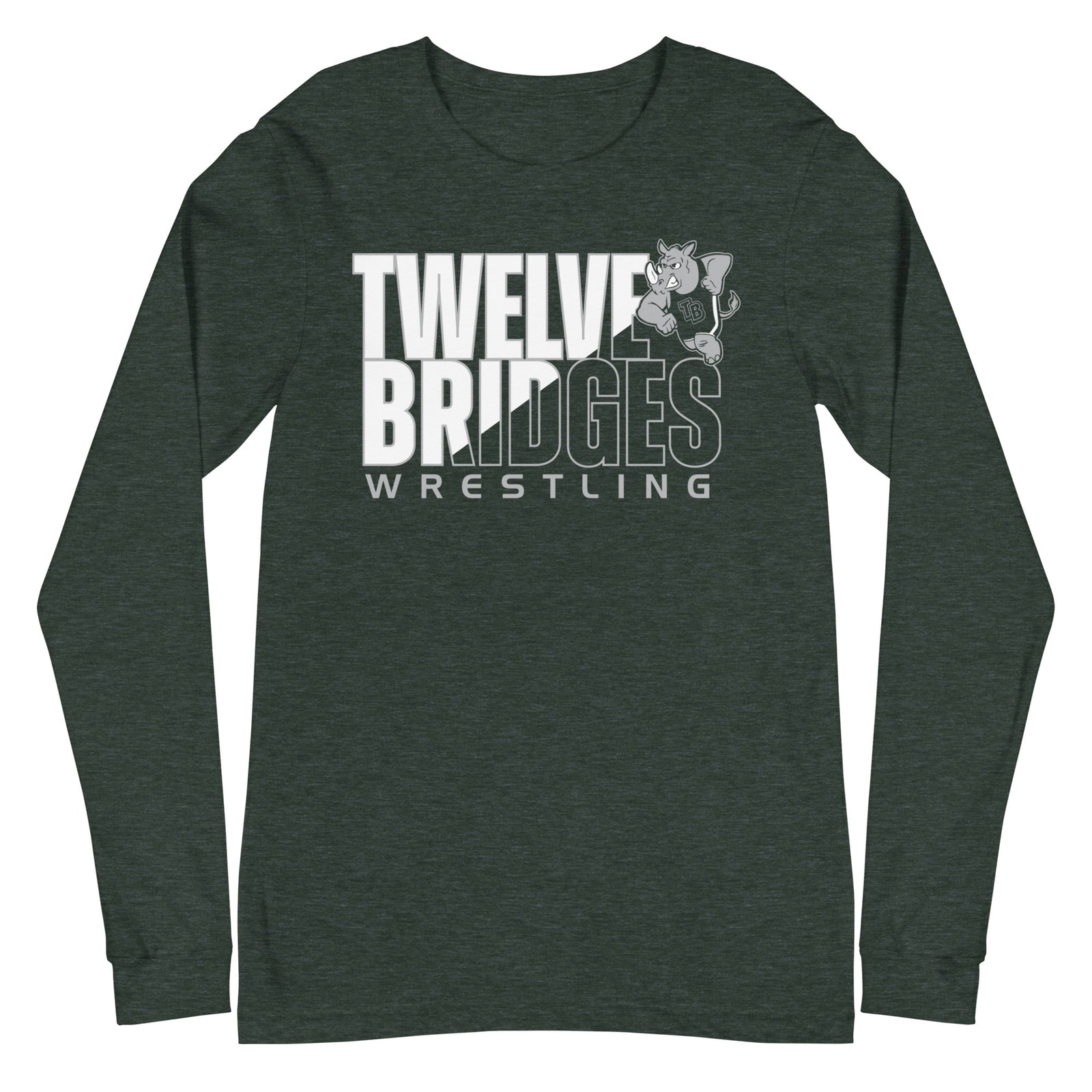 Twelve Bridges Wrestling  Forest Unisex Long Sleeve Tee