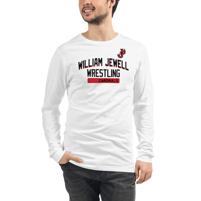 William Jewell Wrestling Light Unisex Long Sleeve Tee