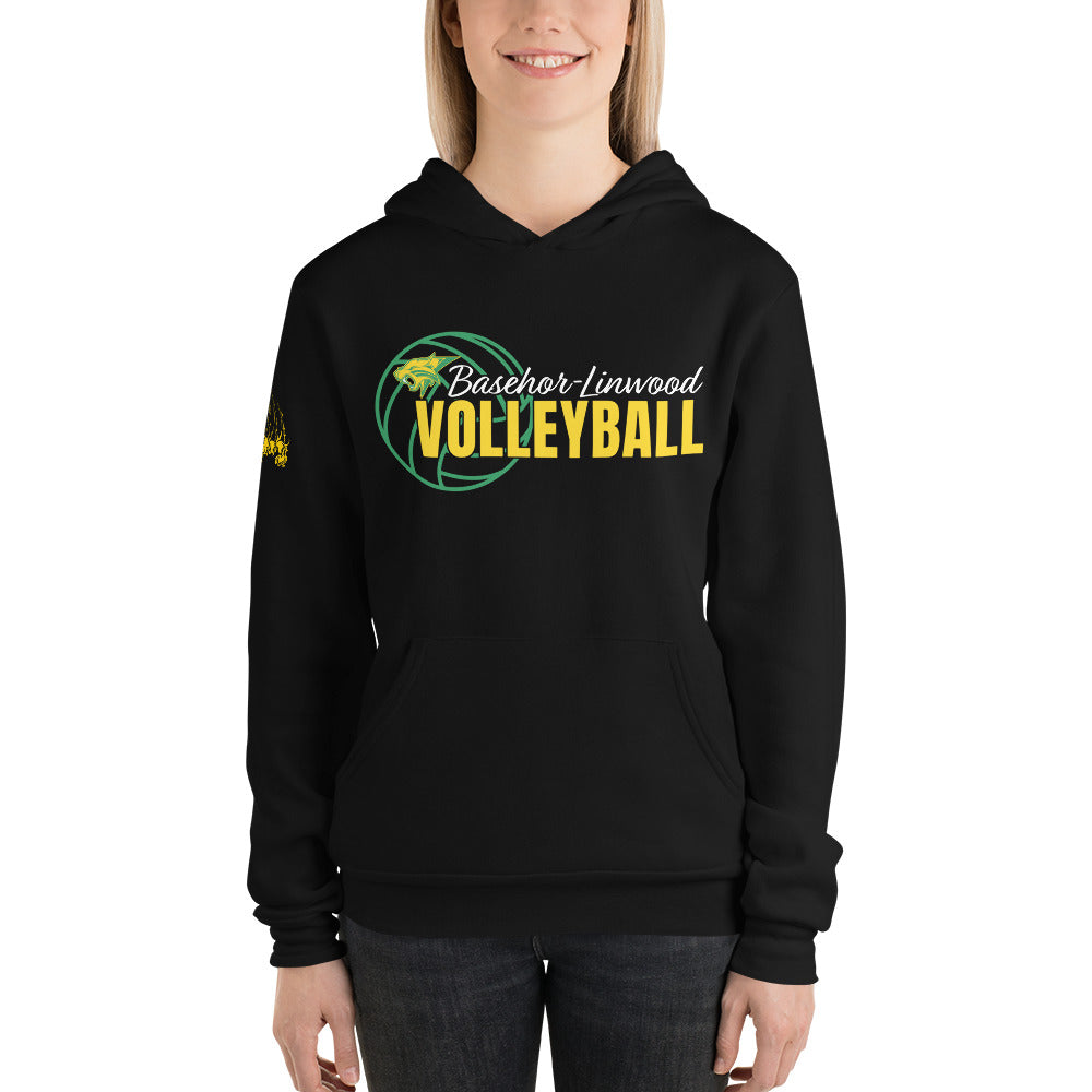 Basehor-Linwood Volleyball (with sleeve) Unisex Sponge Fleece hoodie