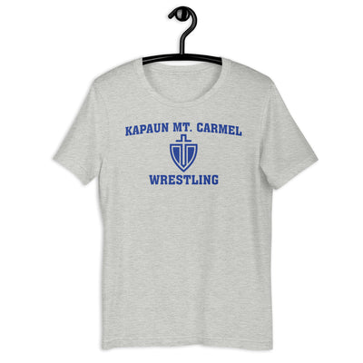 Kapaun Mt. Carmel Wrestling Black/Grey/White Unisex Staple T-Shirt