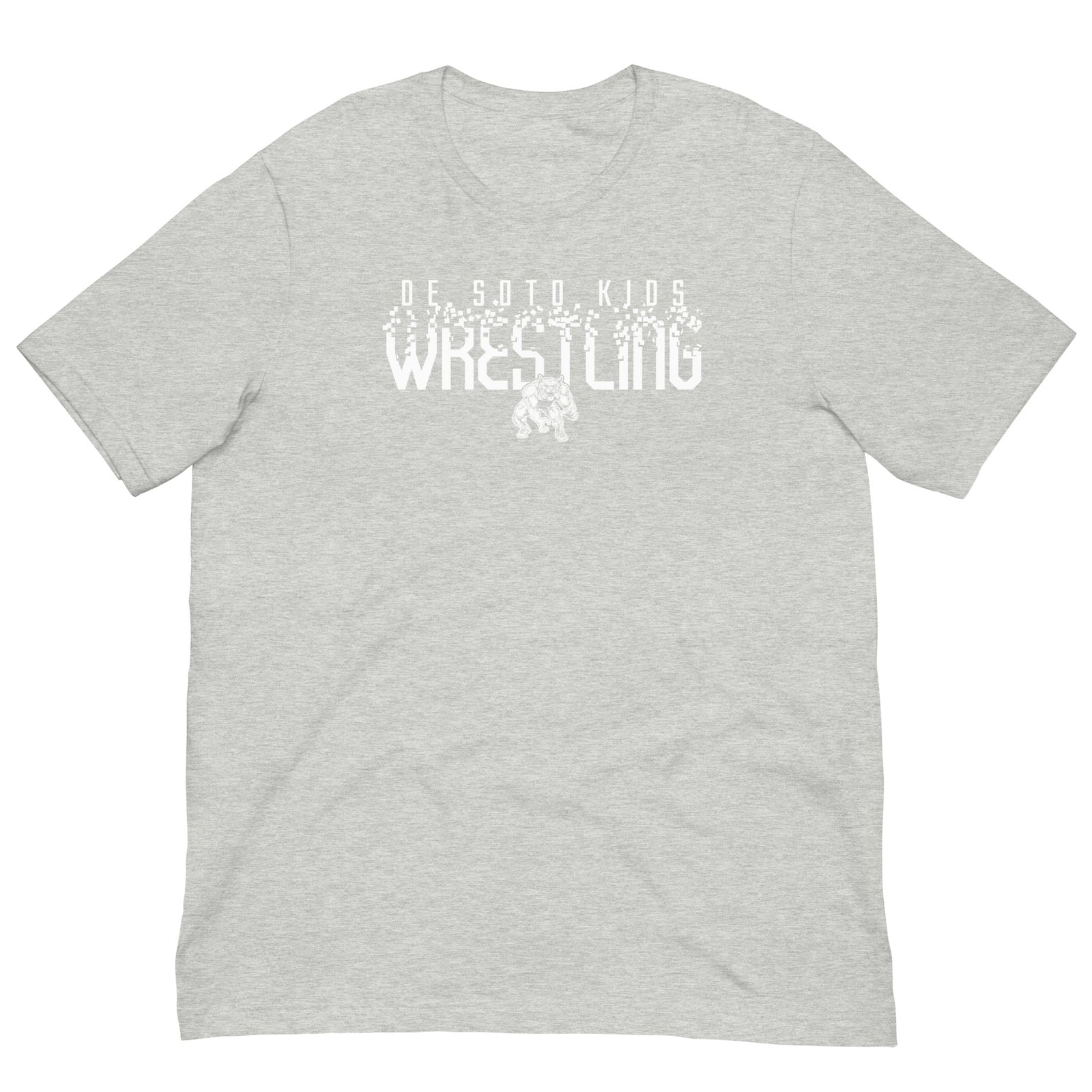 De Soto Kids Wrestling Grey Unisex Staple T-Shirt