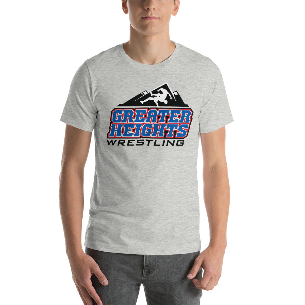 Greater Heights Wrestling Embrace The Climb 1 Unisex t-shirt
