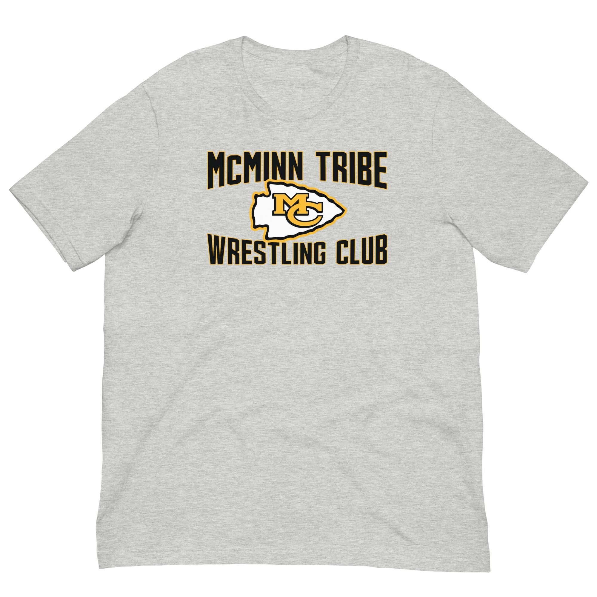 McMinn Tribe Wrestling Club  Grey Unisex Staple T-Shirt
