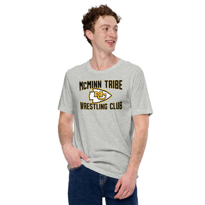 McMinn Tribe Wrestling Club  Grey Unisex Staple T-Shirt