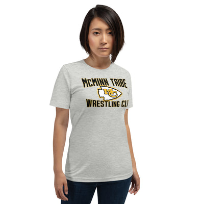 McMinn Tribe Wrestling Club  Grey Unisex Staple T-Shirt