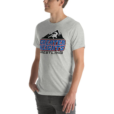 Greater Heights Wrestling Embrace The Climb 1 Unisex t-shirt
