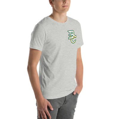 Bishop Carroll Wrestling (with back print) Grey Unisex t-shirt