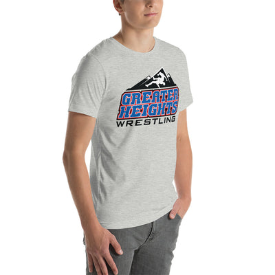 Greater Heights Wrestling Embrace The Climb 1 Unisex t-shirt